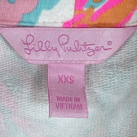 Lilly Pulitzer Women XXS Skipper Popover 1/2 Zip Scuba To Cuba Holy Grail Jacket - Picture 12 of 16
